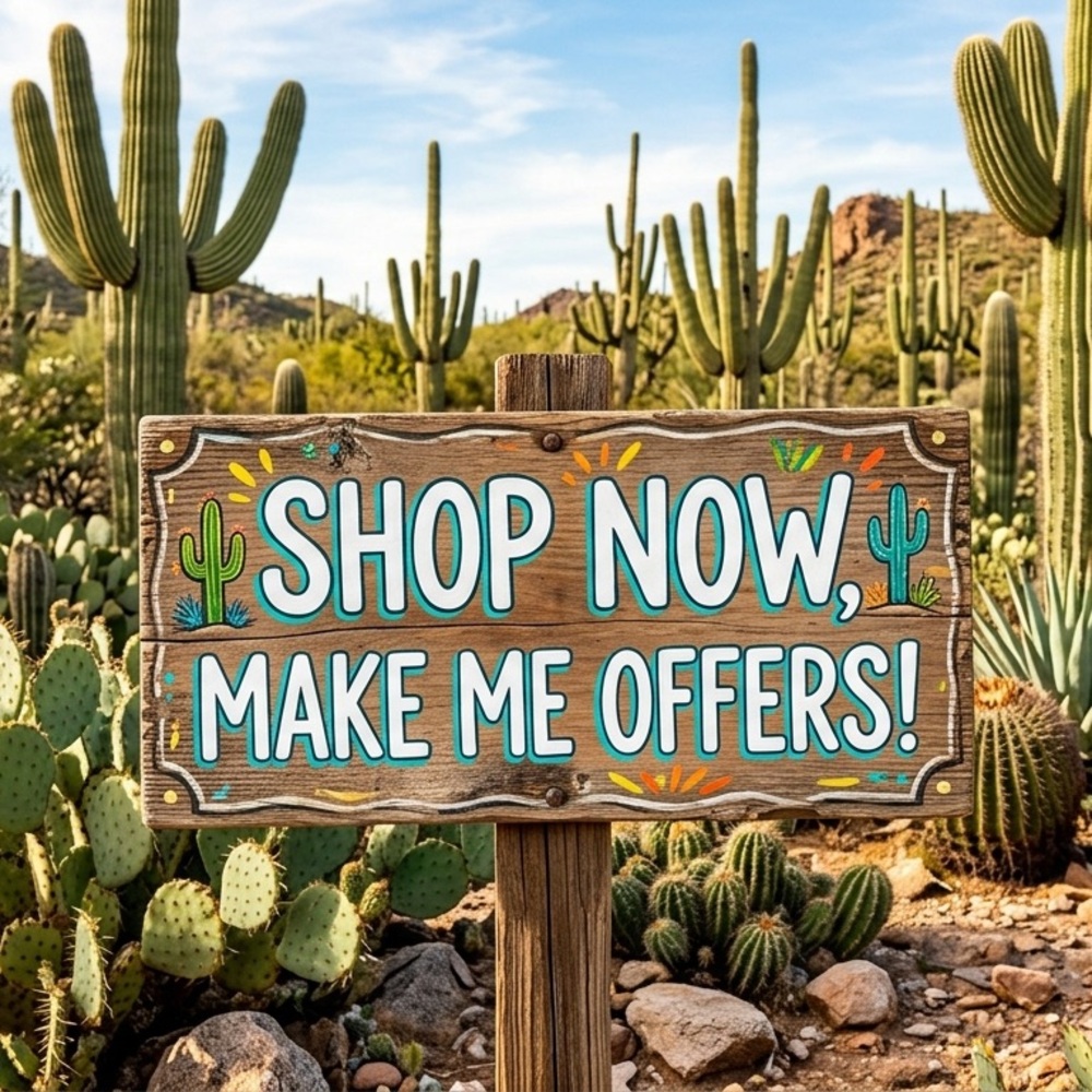 SHOP NOW, MAKE ME OFFERS! Excepting all offers!